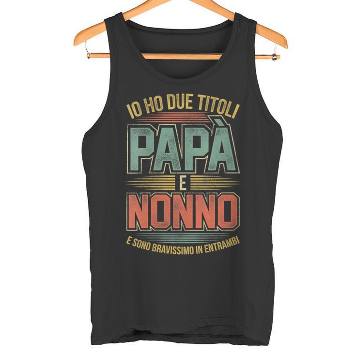 Damen Herren Habe Zwei Titel Papa Und Opa Lustiges Geschenk Mit-Ausschnitt Tank Top