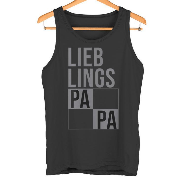 Damen Lieblingspapa Zusammengehöriges Familien Geschenk Für Papa Mit-Ausschnitt Tank Top