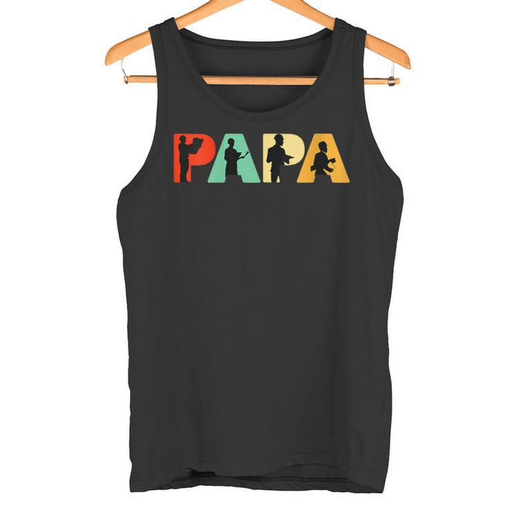 Damen Lustigesatertagsgeschenk Lustiger Architektenvater Papa Architekt Mit-Ausschnitt Tank Top