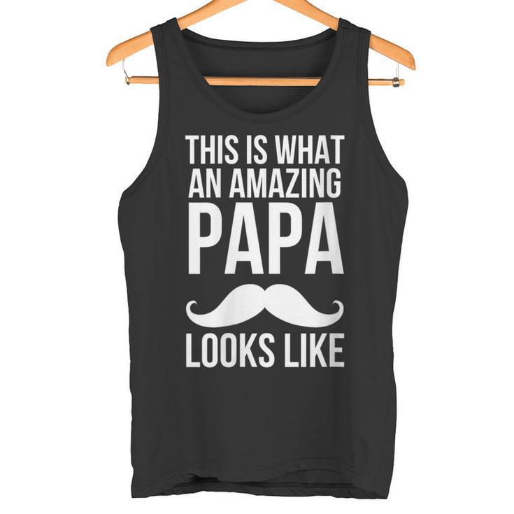 Damen So Sieht Ein Erstaunlicher Papa Aus Mit-Ausschnitt Tank Top