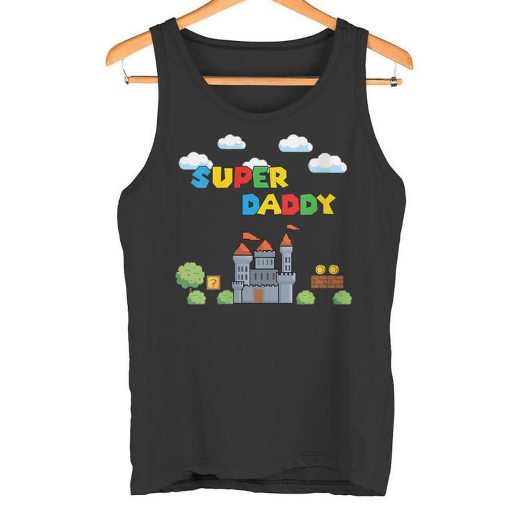 Damen Super Papa Gamer Daddy Super Daddi Mit-Ausschnitt Tank Top