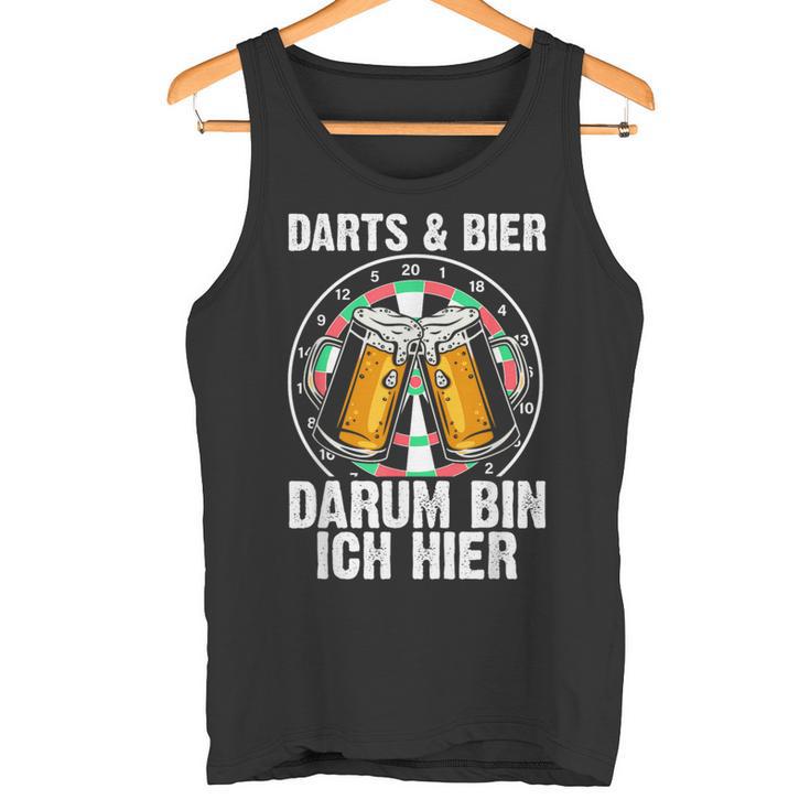 Darts Und Bier Darum Bin Ich Hier Dartspieler Tank Top