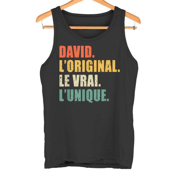 Débardeur Homme Humour David Personnalisé - Cadeau Drôle Prénom Homme