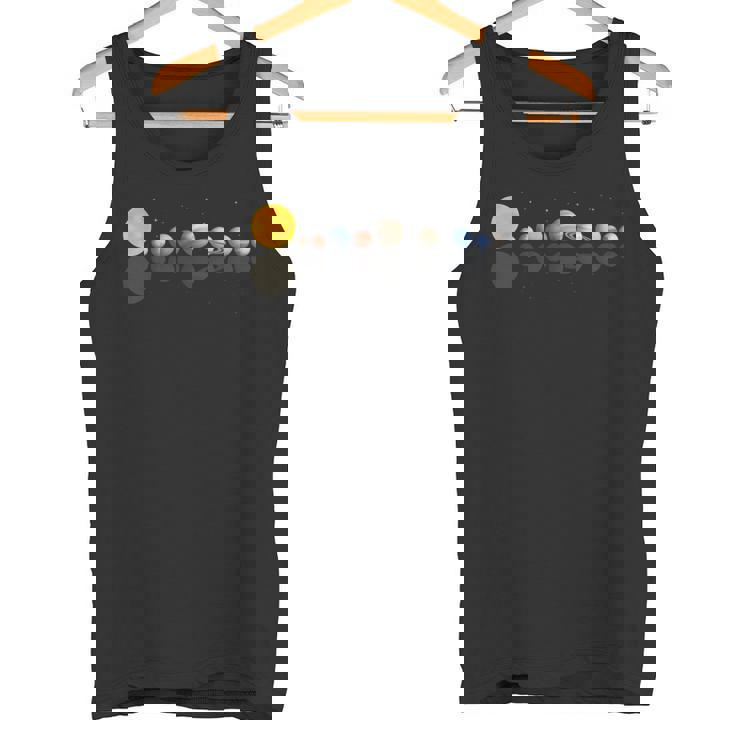 Del Sistema Solar Que Refleja Los Planetas Camiseta sin mangas