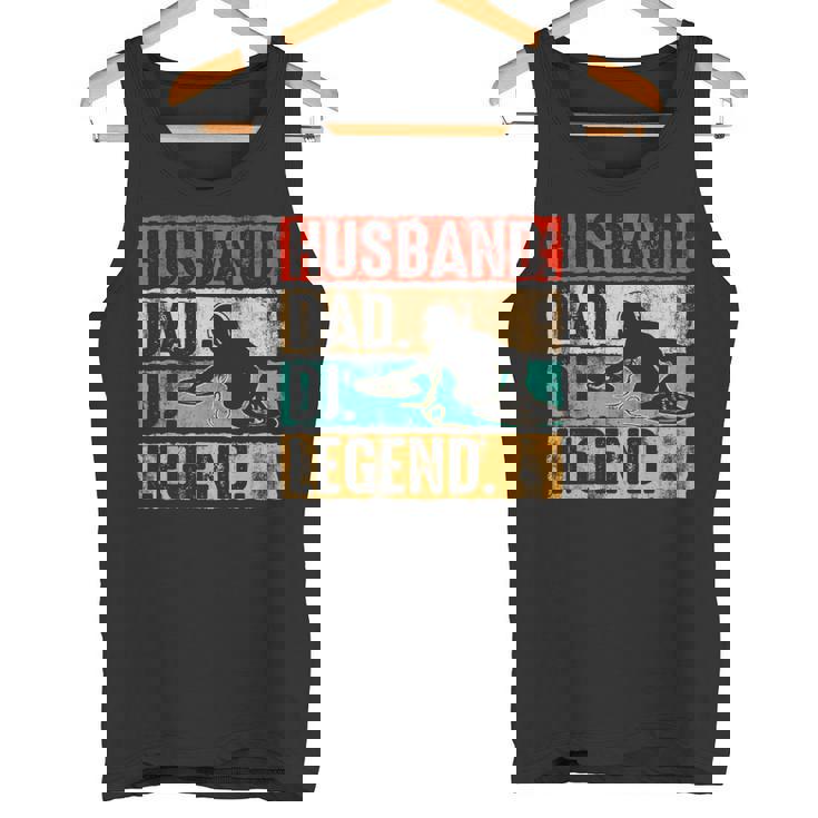 Día Del Padre Marido Papá Dj Leyenda Dj Disco Jockey Música Camiseta sin mangas