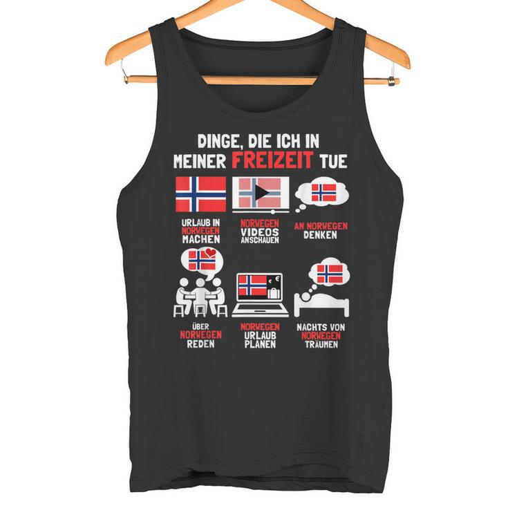 Dinge Die Ich In Meiner Freizeit Tue Norway Tank Top