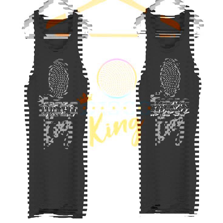 Disco King Espejo Ball Old School Retrointage Disco Dj Top Camiseta sin mangas