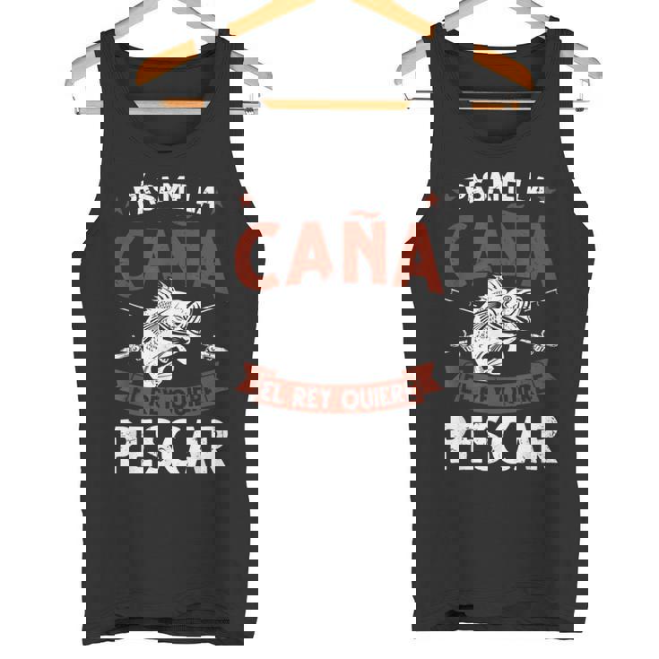 Divertido Pescador Fishing Regalo El Rey Quiere Pescar Camiseta sin mangas