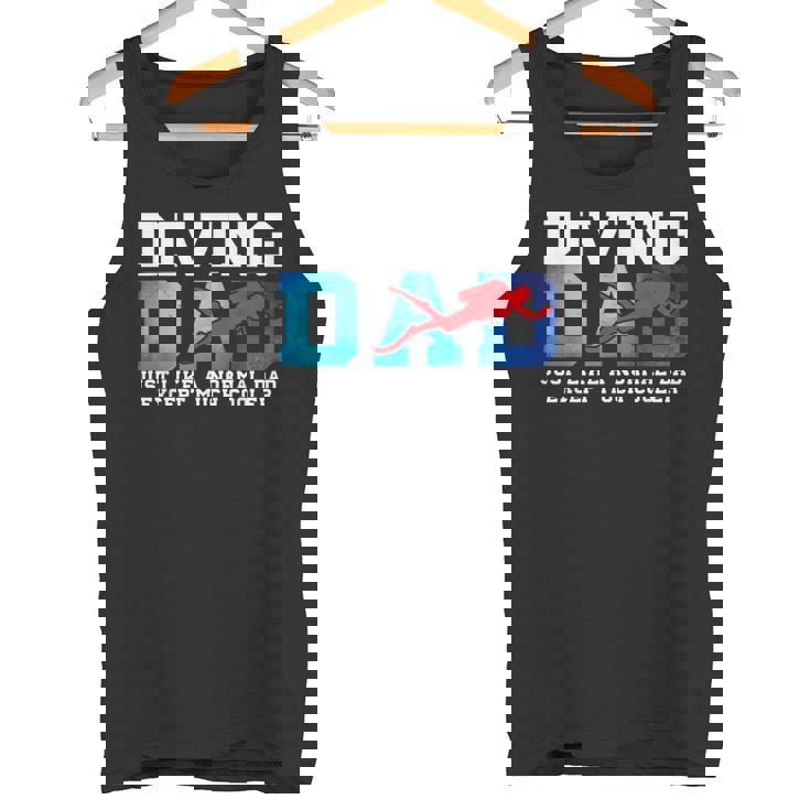 Diving Dad Buceador Papá Regalos Camiseta sin mangas