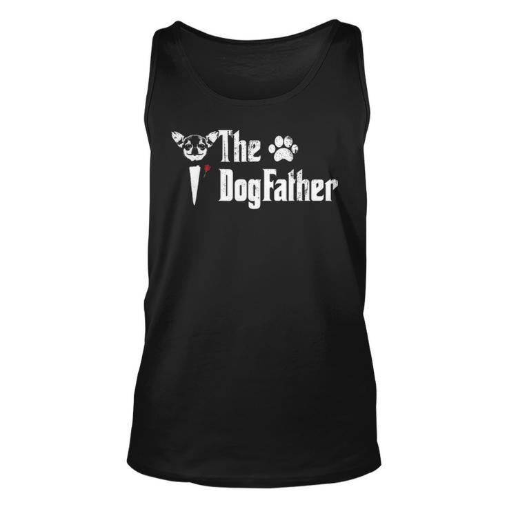 The Dogfather Chihuahua Dog Dad T Father's Day Gif Tank Top