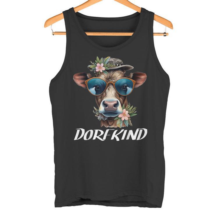 Dorfkind Bauern & Landwirt Kuh Geschenke Dorfkinder Kühe Tank Top