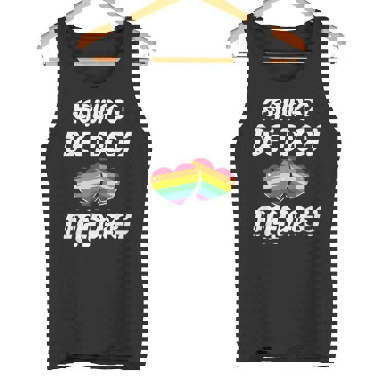 Dos Madres Lgbt-Q Orgullo Gay Mamá Aliada Corazón Arco Iris Camiseta sin mangas