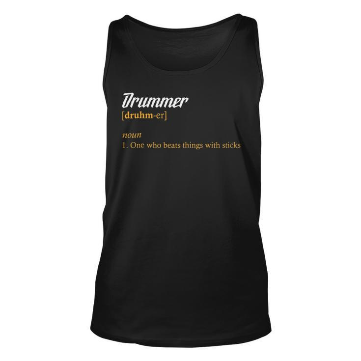 Drummer Definition Love Drums  Musician Band Tank Top