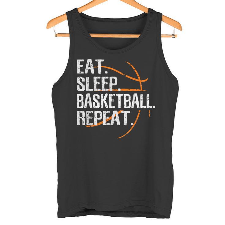 Eat Sleep Basketball Repeat For Basketball Fan Tank Top