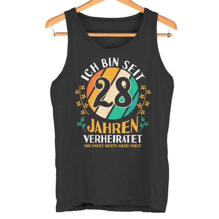 Ehe Nelkenhochzeit 28 Jahreerheiratet Hochzeitstag Tank Top