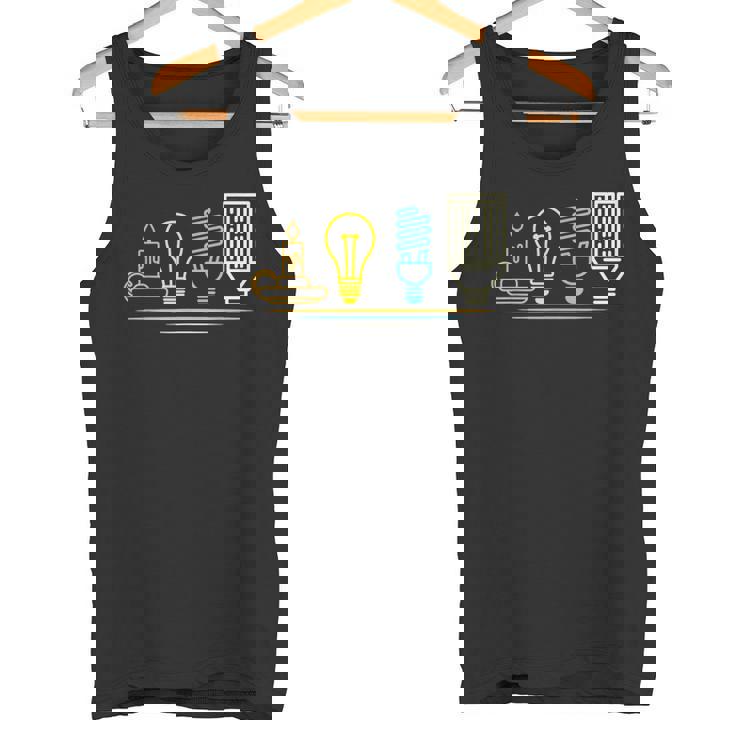 Eléctrico Ingeniero Iluminación Electricidad Electricista Camiseta sin mangas