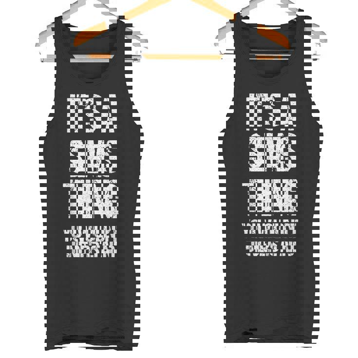 Es Una Cosa De Los Sims No Lo Entenderías Sims Divertidos Camiseta sin mangas