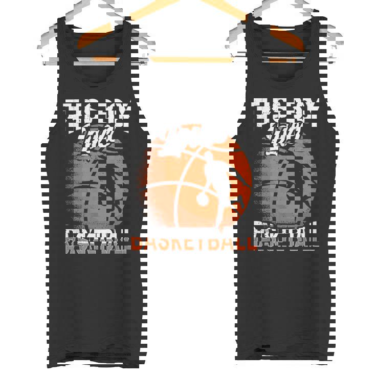 A Este Chico Le Encanta El Baloncesto Partido Jugador Camiseta sin mangas
