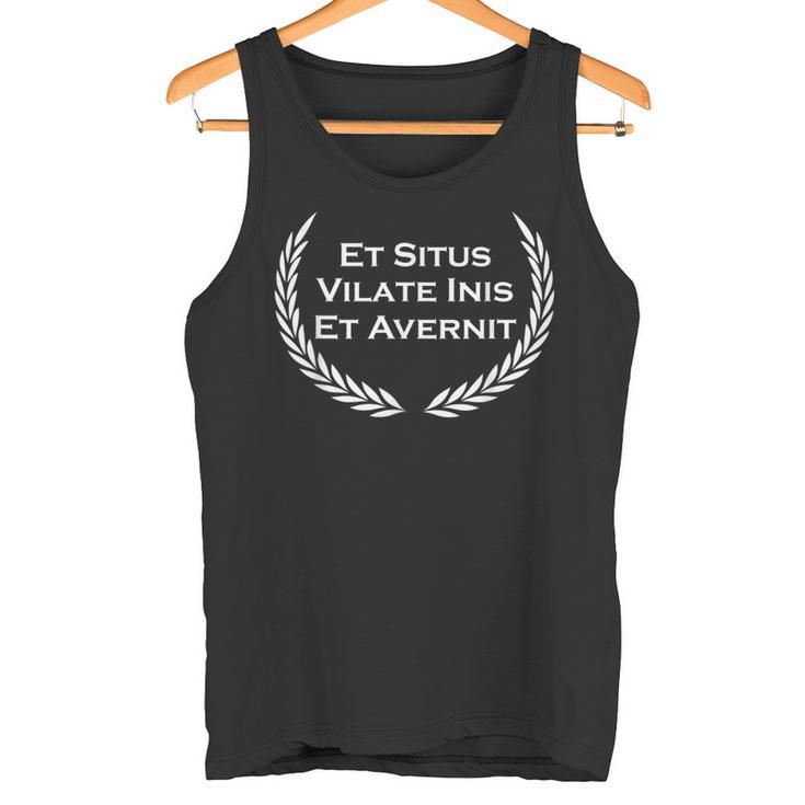 Et Situsilate Inis Et Avernit Latin In Cologne Tank Top