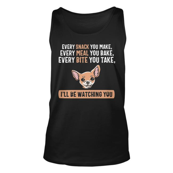 Every Snack Chiweenie Cute Puppy Owner Dog Lover Gif Tank Top