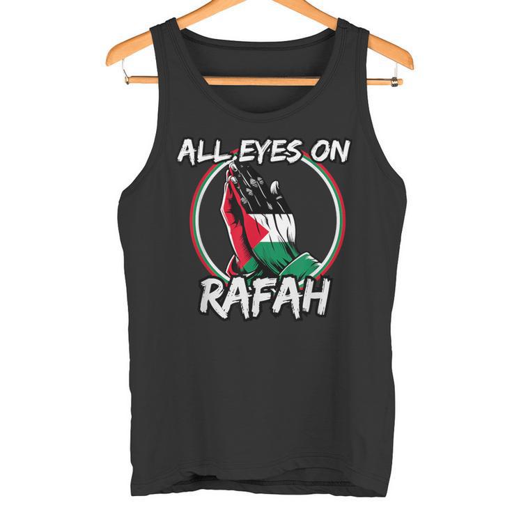 All Eyes On Rafah Betende Hände Palestina Flagge Tank Top