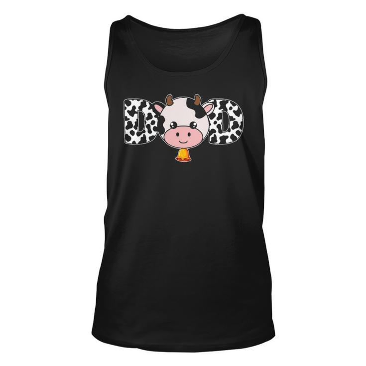 Father Cow Dad Farming Birthday Matching Tank Top