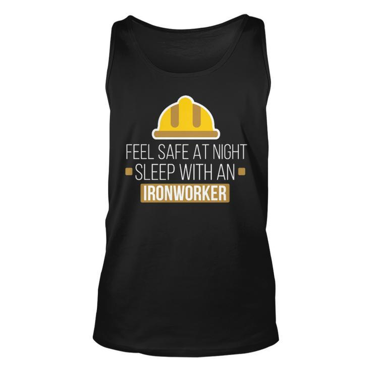 Feel Safe At Night Sleep With An Ironworker Tank Top