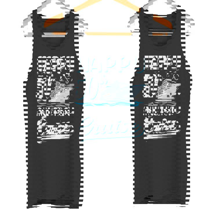 Feliz 50 Aniversario Crucero Boda 50 Años Parejas Camiseta sin mangas
