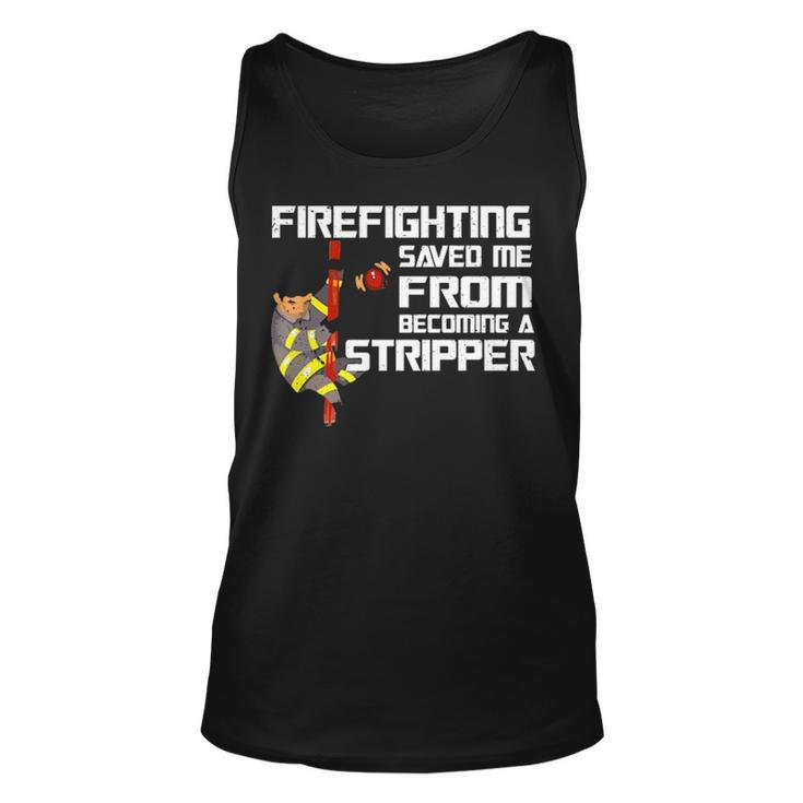 Firefighting Saved Me Firefighter Tank Top