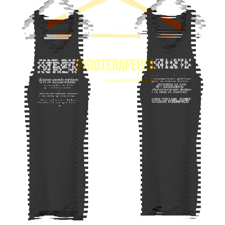 Fisioterapeuta Definición Regalo Fisioterapeuta Sin Mangas Camiseta sin mangas