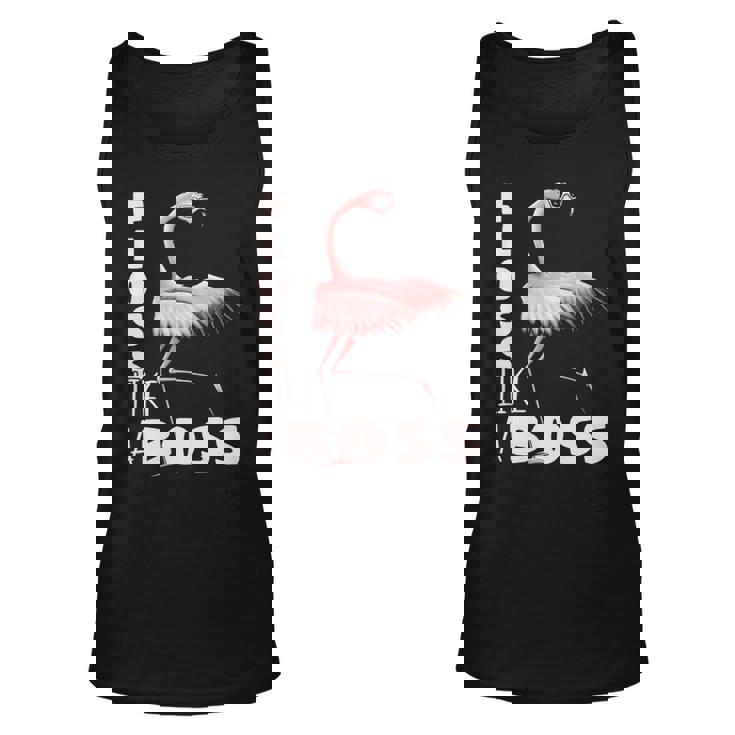 Floss Like A Boss Flamingo Flossing Bird Tank Top