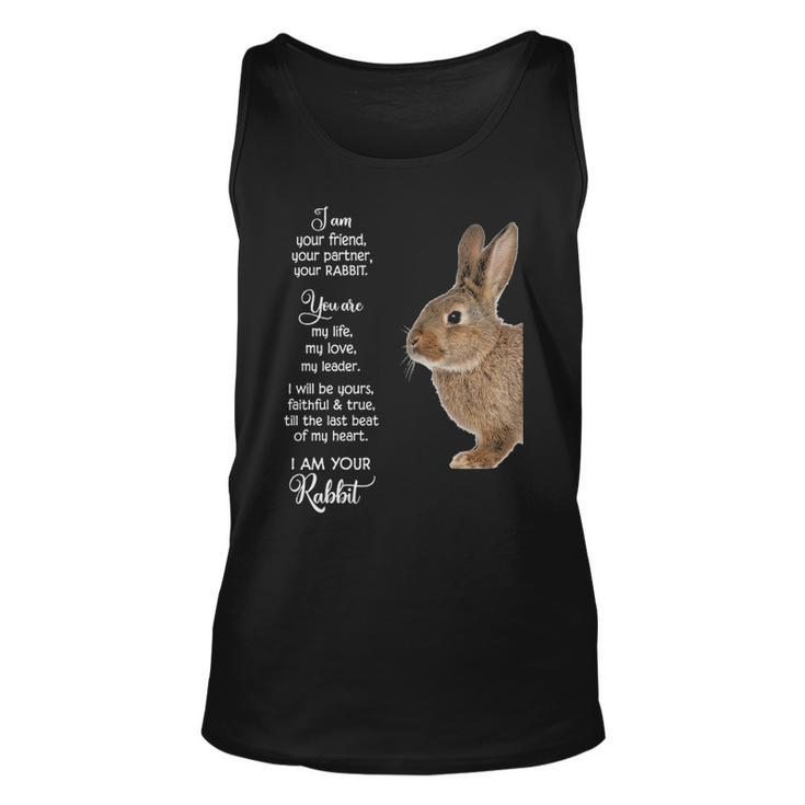 I Am Your Friend I Am Your Rabbit Tank Top