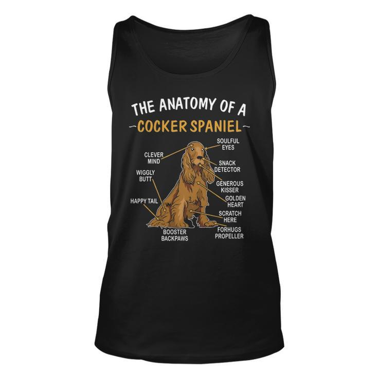 Anatomy Of A Cocker Spaniel For Dog Lovers Tank Top