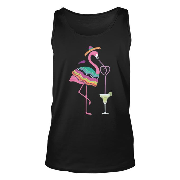 Cinco De Mayo Margarita Flamingo Drinking T Tank Top