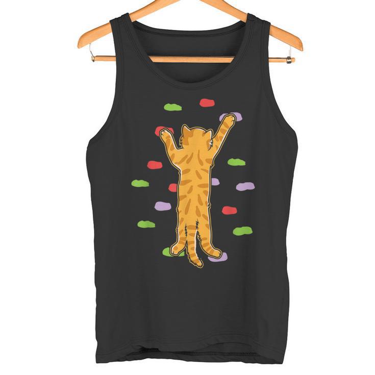 Climbing Orange Cat Bouldering Climbing Tank Top