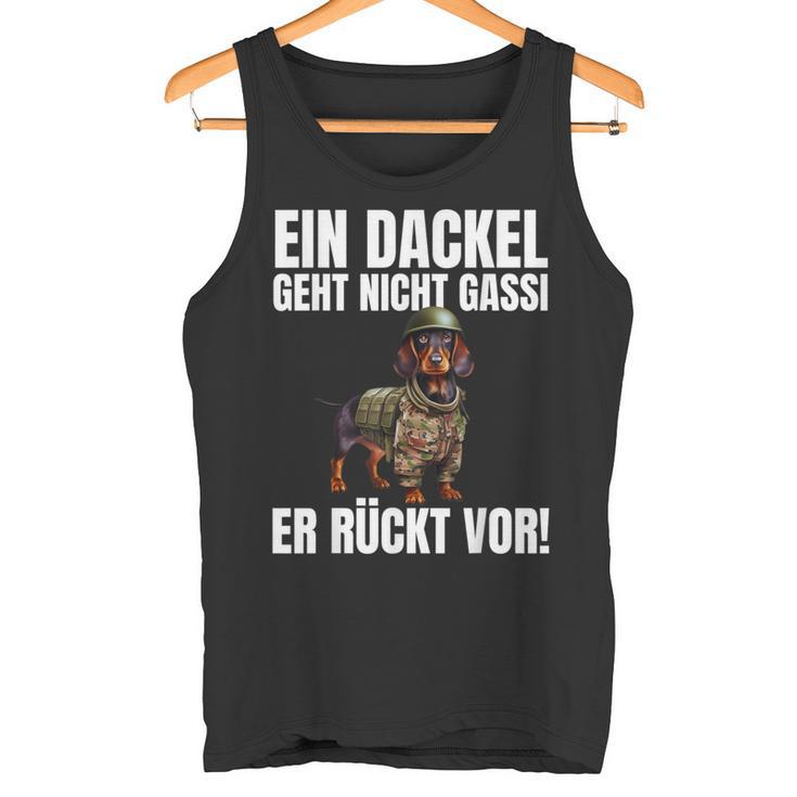 Dachshund Ein Dackel Geht Nicht Gassi Er Rücktor Tank Top