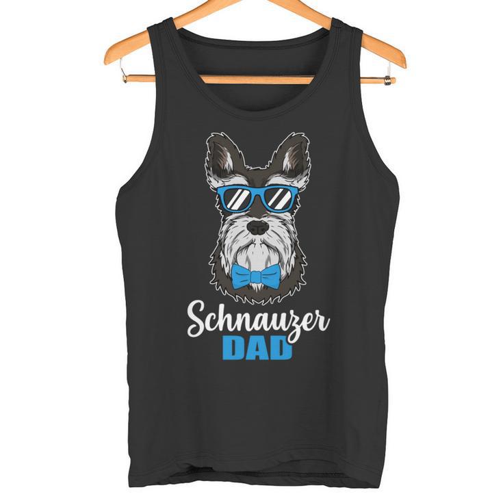 Dog Dad Dwarf Schnauzer Dog Long-Sleeved Tank Top