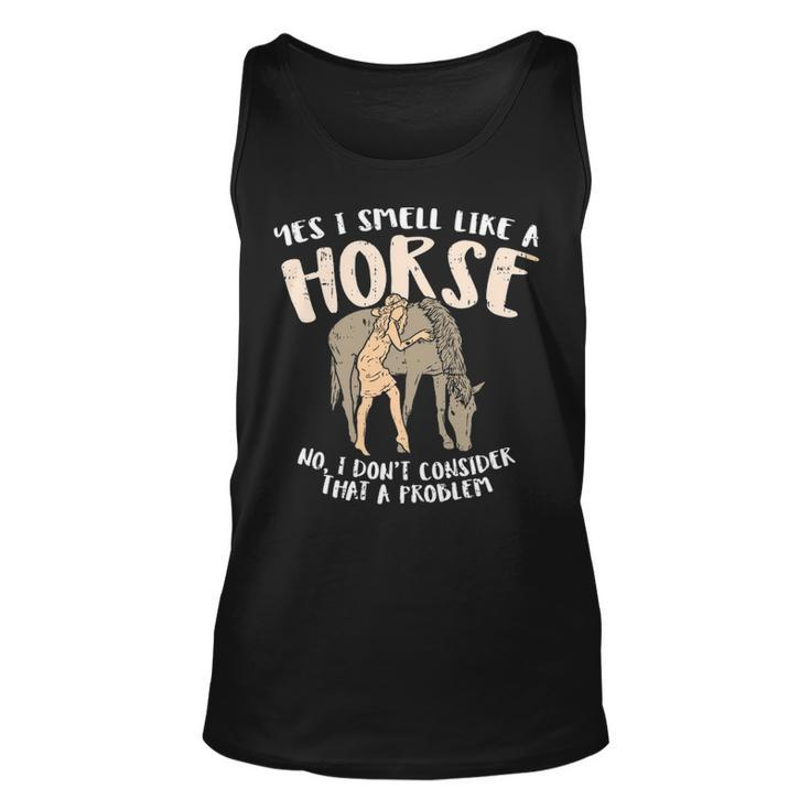 Equestrian I Smell Like Horse Girl Tank Top