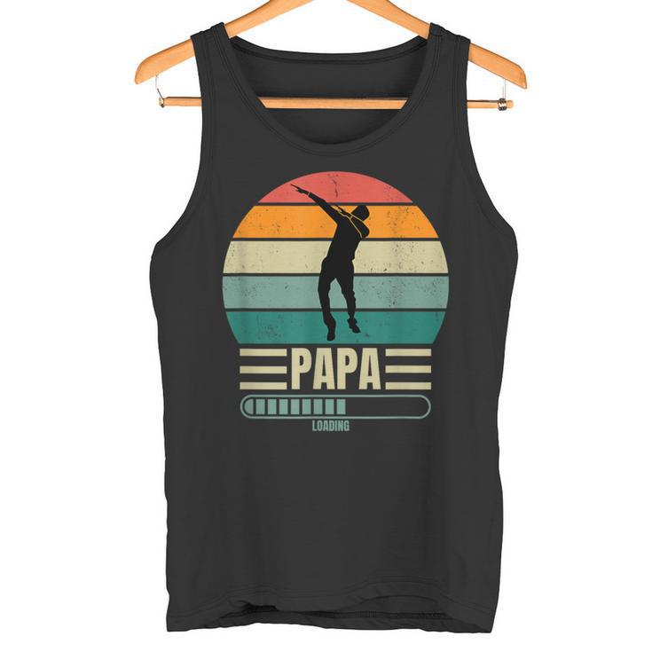 Lustig Papa Loading Bald Papaater Ich Werde Papa Tank Top