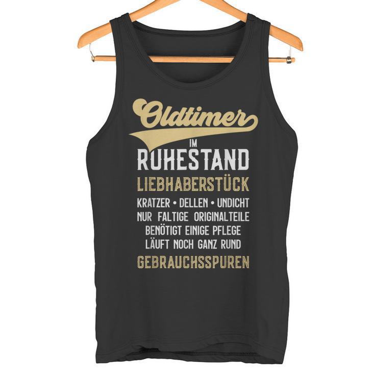 Old Timer In Rest Rente Rentner Tank Top