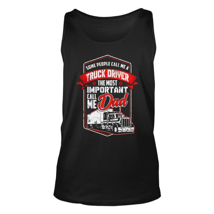 Semi Truck Driver  For Truckers And Dads Tank Top