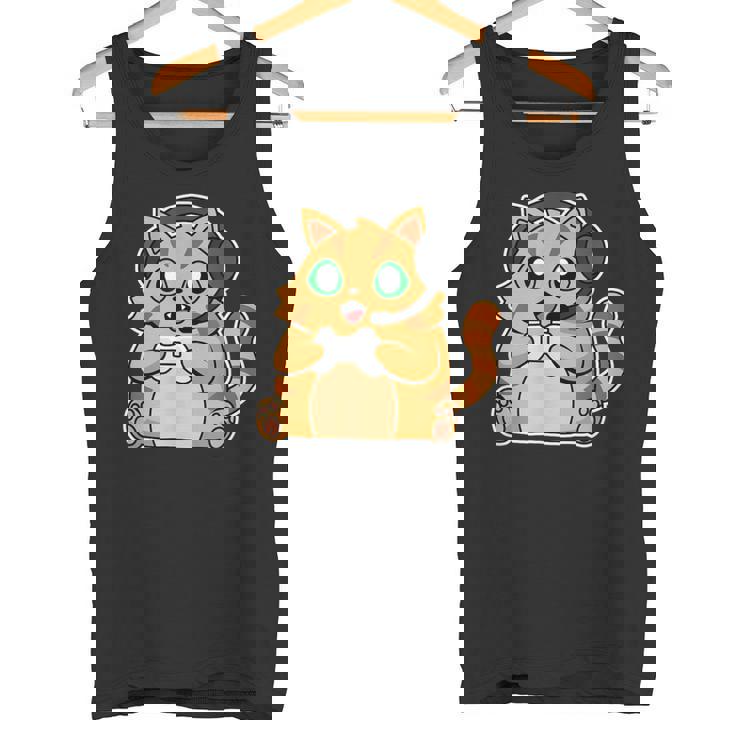 Gaming Gato Iideojuego Iideojuego I Ordenador I Pc Camiseta sin mangas