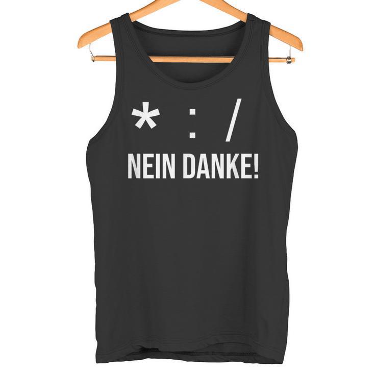 Genderstern Gendersternchen Gendersprache No Danke Tank Top