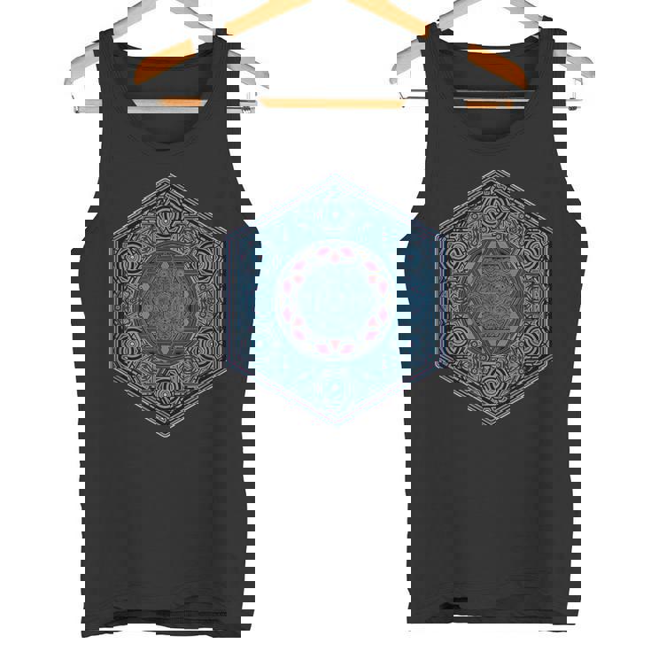 Geometría Sagrada Tatuaje Yoga Meditación Goa Trance Camiseta sin mangas