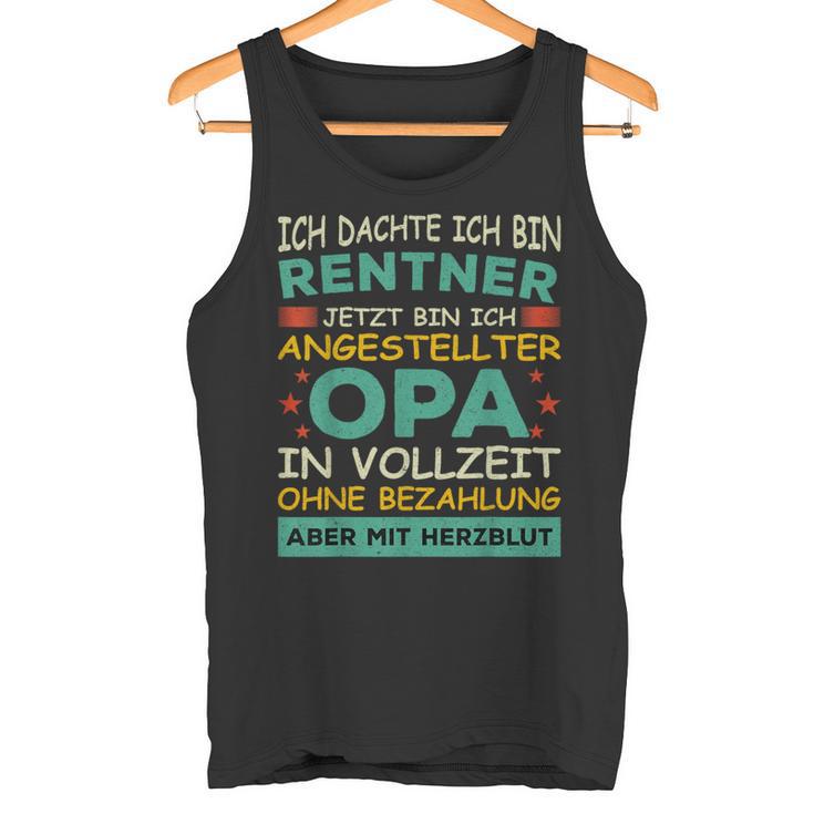 Grandpa Pensioner Grandad Full Time Aid Grandpa Tank Top