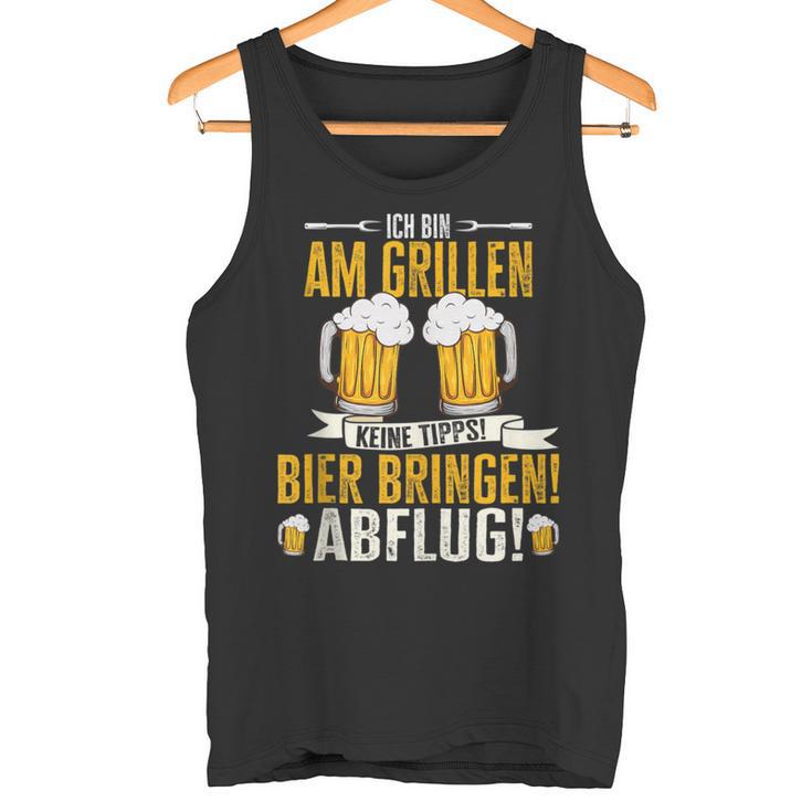 Grillmeister Bin Am Grill Papa Bbq Grillen Grillabend Tank Top