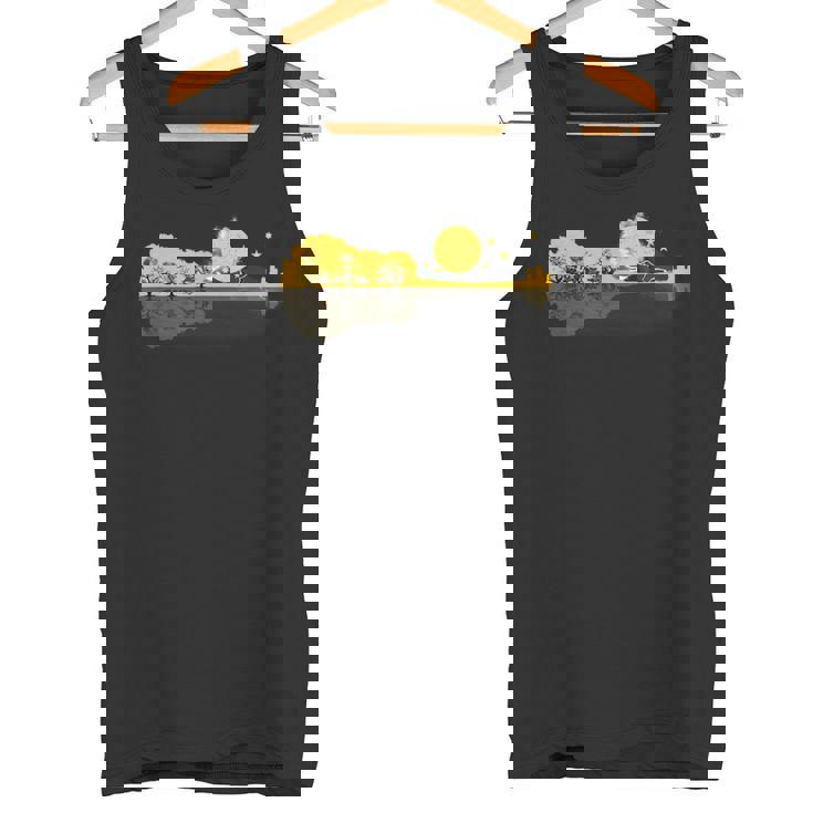 Guitarra Naturaleza Rockstar Guitarrista Traje Musical Camiseta sin mangas