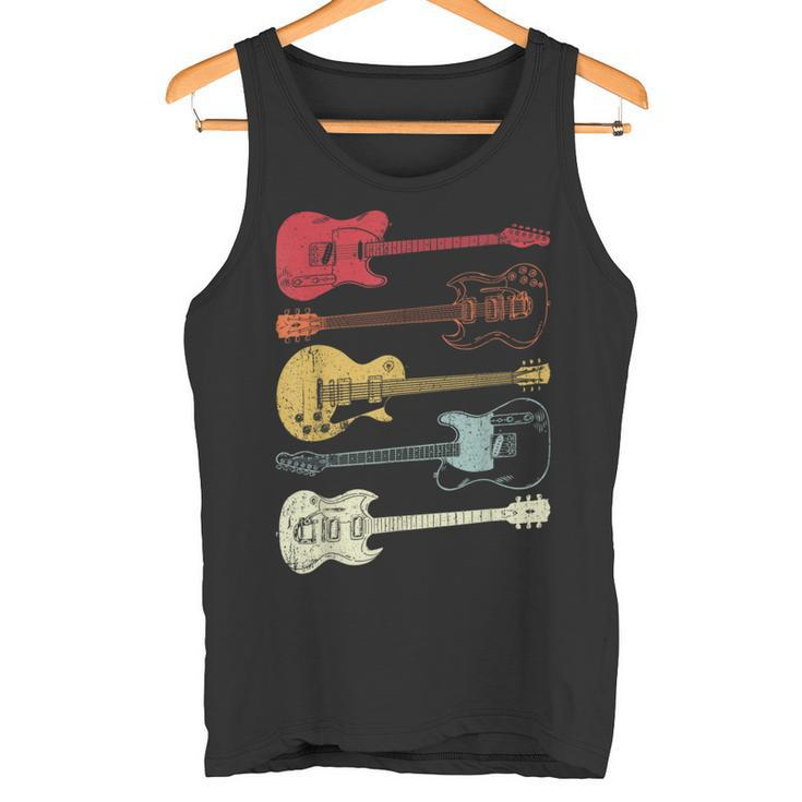 Guitarras Músico Retro Vintage Regalo Camiseta Camiseta sin mangas