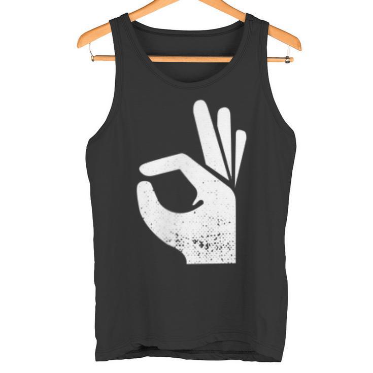 Handsign Reinguckt Reingeschaut Meme Tank Top