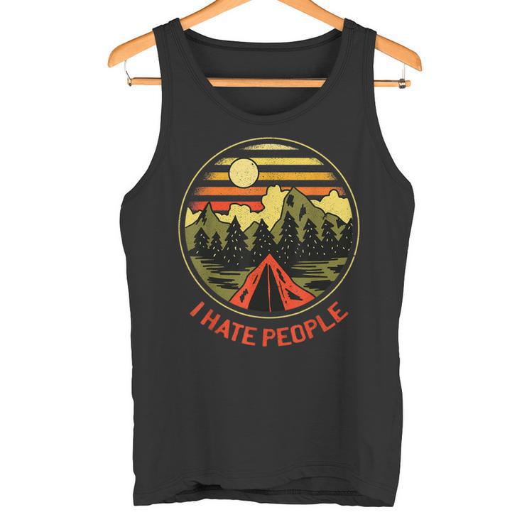 I Hate People Ich Hasse Menschen Geschenk Natur Tank Top